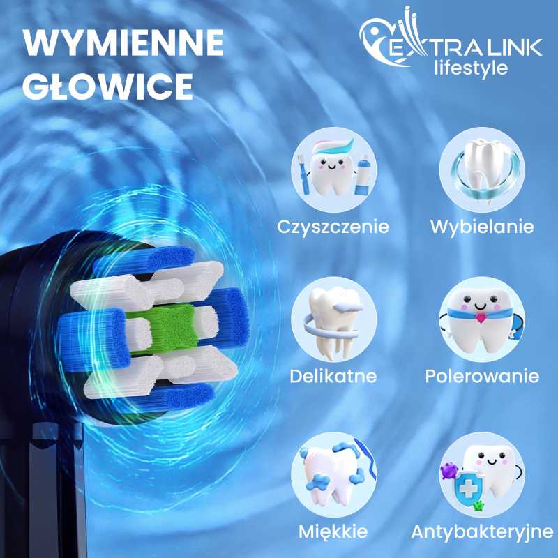 Extralink | Końcówki do szczoteczek | kompatybilne z Oral-b io (4-pack) - Zdjęcie 6