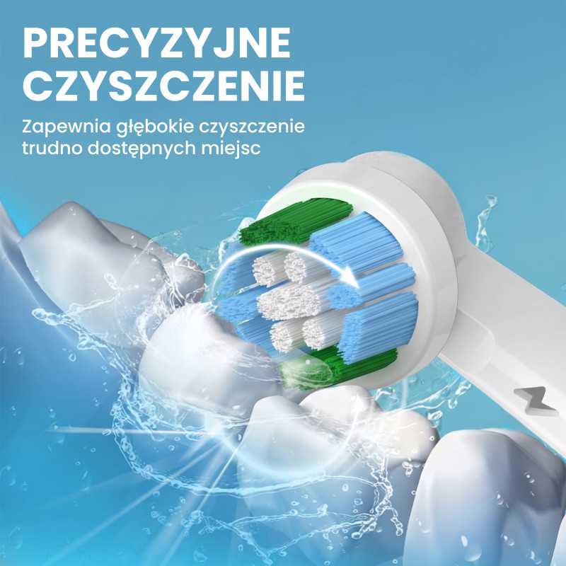 KOŃCÓWKI DO SZCZOTECZEK EXTRALINK KOMPATYBILNE Z REGULAR ORAL-B SERIES EB-20 (4-PACK) - Изображение 2
