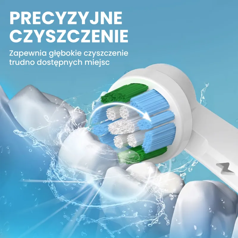 KOŃCÓWKI DO SZCZOTECZEK EXTRALINK KOMPATYBILNE Z REGULAR ORAL-B SERIES EB-20 (4-PACK) - Imagen 2