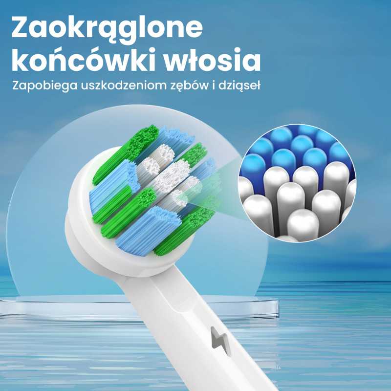 KOŃCÓWKI DO SZCZOTECZEK EXTRALINK KOMPATYBILNE Z REGULAR ORAL-B SERIES EB-20 (4-PACK) - Изображение 5