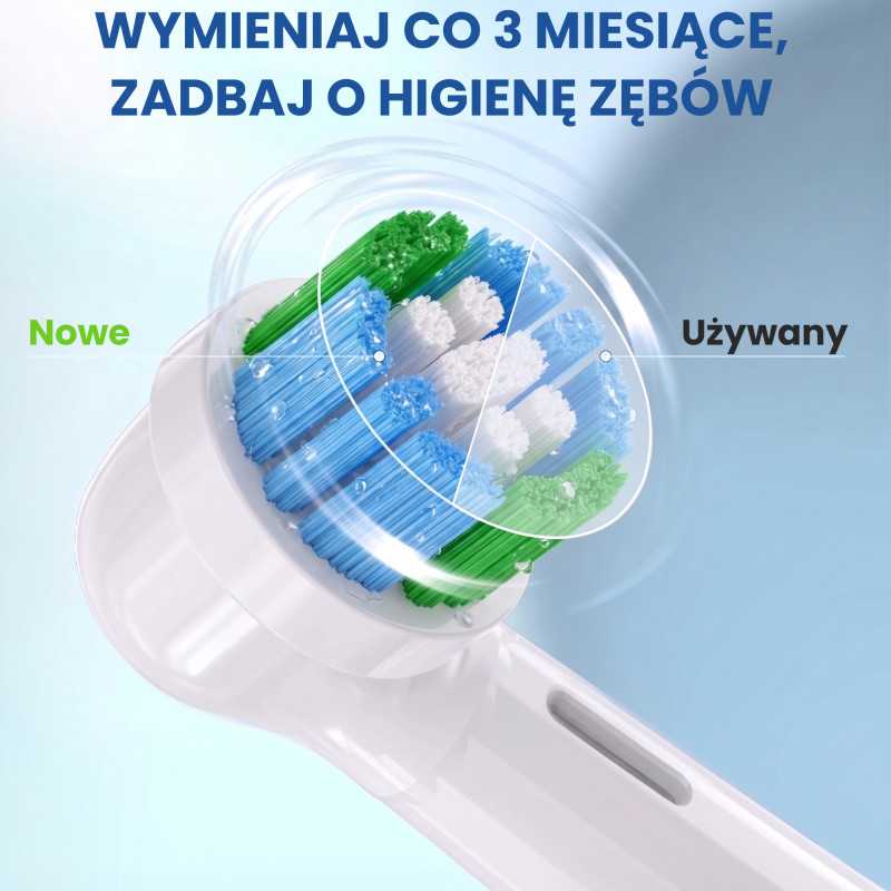 KOŃCÓWKI DO SZCZOTECZEK EXTRALINK KOMPATYBILNE Z REGULAR ORAL-B SERIES EB-20 (4-PACK) - Изображение 6