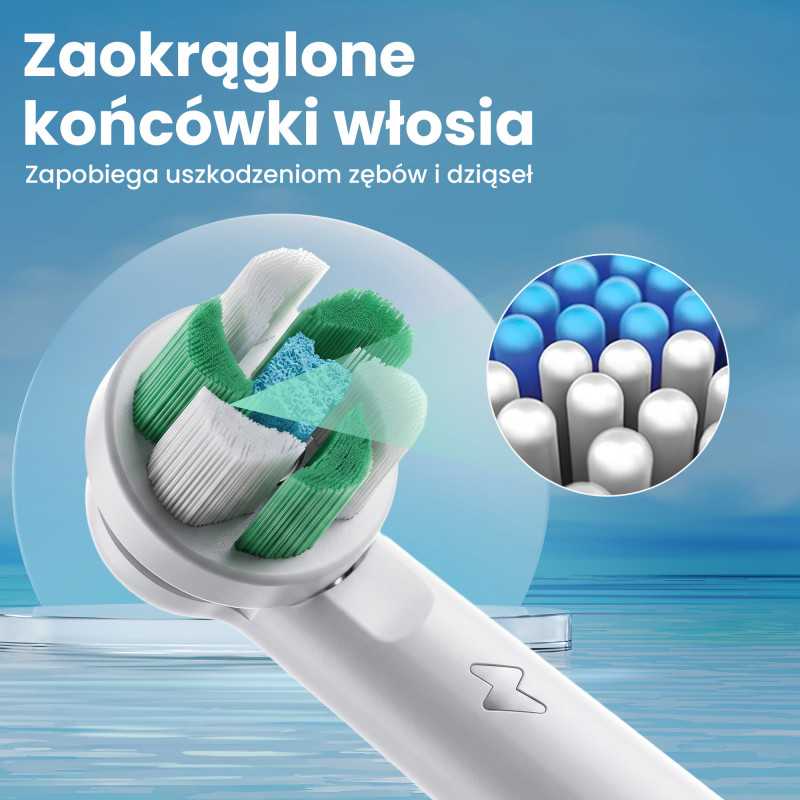 KOŃCÓWKI DO SZCZOTECZEK EXTRALINK KOMPATYBILNE Z REGULAR ORAL-B SERIES PRO (4-PACK) - Изображение 5