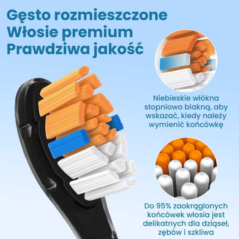 KOŃCÓWKI DO SZCZOTECZEK EXTRALINK KOMPATYBILNE Z PHILIPS H3-6-8-9 SERIES (4-PACK) - Изображение 4