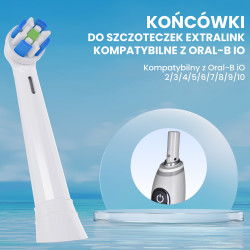 Extralink | Końcówki do szczoteczek | kompatybilne z Oral-b io white (4-pack) - Zdjęcie 2