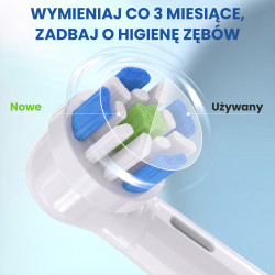 Extralink | Końcówki do szczoteczek | kompatybilne z Oral-b io white (4-pack) - Zdjęcie 4