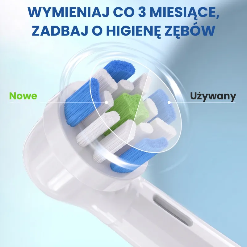 KOŃCÓWKI DO SZCZOTECZEK EXTRALINK KOMPATYBILNE Z ORAL-B IO WHITE (4-PACK) - Imagen 4