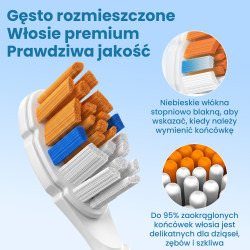 KOŃCÓWKI DO SZCZOTECZEK EXTRALINK KOMPATYBILNE Z PHILIPS H3-6-8-9 SERIES WHITE (4-PACK) - Изображение 4