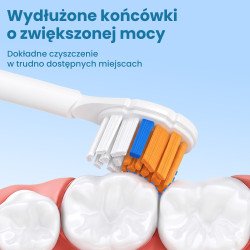 KOŃCÓWKI DO SZCZOTECZEK EXTRALINK KOMPATYBILNE Z PHILIPS H3-6-8-9 SERIES WHITE (4-PACK) - Изображение 5