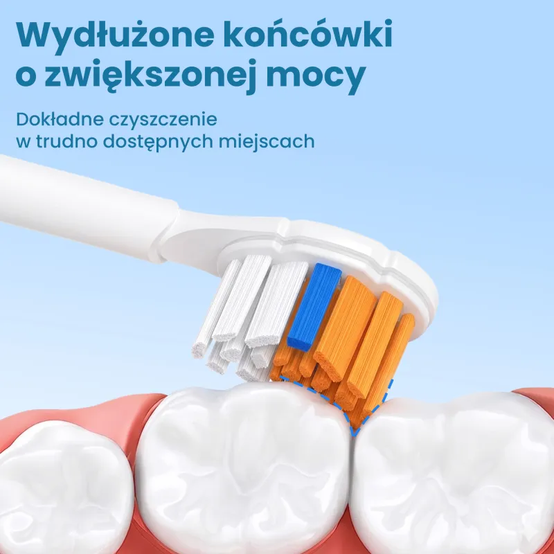 KOŃCÓWKI DO SZCZOTECZEK EXTRALINK KOMPATYBILNE Z PHILIPS H3-6-8-9 SERIES WHITE (4-PACK) - Imagem 5