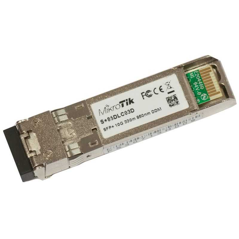 MikroTik S+85DLC03D | SFP+ Module | 10Gb/s, 850nm, LC/UPC, 300m, Multimode