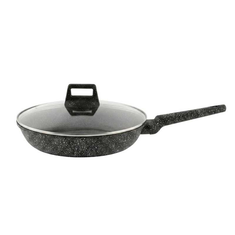 EXTRALINK HOME PATELNIA TEFLONOWA GRANITOWA SF-1129-26CM 2.5L CZARNA