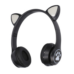 Extralink Kids Cat-Ear Wireless Headphones Black |...
