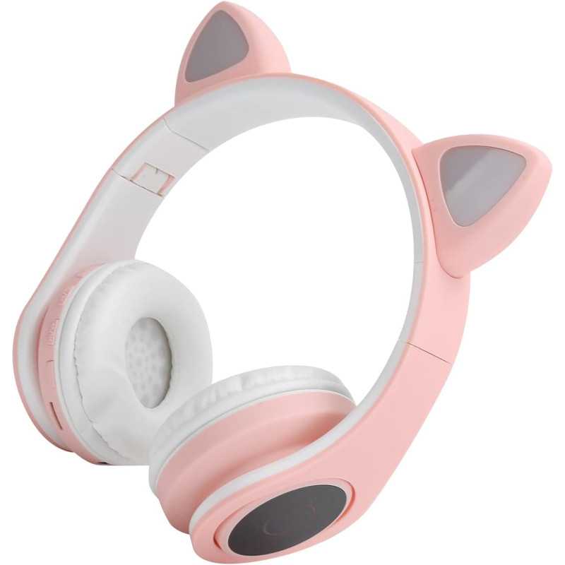 Extralink Kids Headphones Pro Růžové | Kabelová sluchátka | Kočičí uši - Obrázek 5
