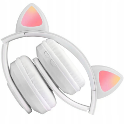 Extralink Kids Headphones Pro White | Wired headphones | Cat Ears - Image 3