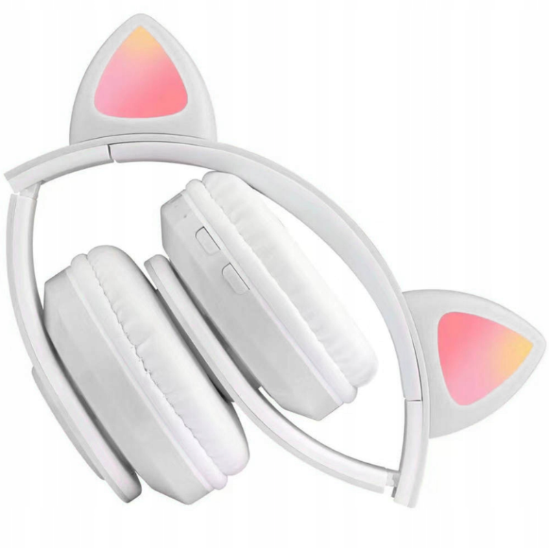 Extralink Kids Headphones Pro Bianche | Cuffie cablate | Orecchie da gatto - Immagine 3