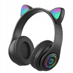 Extralink Kids Headphones Pro Negro | Auriculares con cable | Orejas de gato - Imagen 2