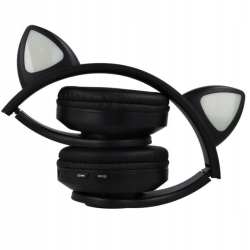 Extralink Kids Headphones Pro Nere | Cuffie cablate | Orecchie da gatto - Immagine 3