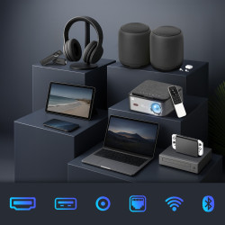 Extralink Smart Life Vision Pro | Projetor | 450 ANSI, 1080p, Android 9.0 - Imagem 8