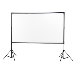 Extralink Foldable Projection Screen 84" PSF-84 | Tela de projeçao dobrável | 16:9, 186x105cm, branco - Imagem 3