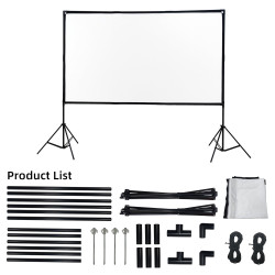 Extralink Foldable Projection Screen 84" PSF-84 | Schermo di proiezione pieghevole | 16:9, 186x105 cm, bianco - Immagine 7