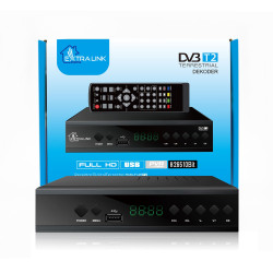 Extralink Home Tuner DVB-T2 Dijital TV Dekoder H.265 HEVC FULL HD USB HDMI + Uzaktan Kumanda