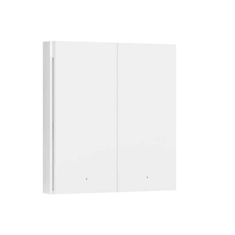Aqara Wireless Remote Switch H1 Branco | Interruptor de parede sem fio | 2 botoes, WRS-R02 - Imagem 2