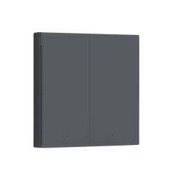 Aqara Smart Wall Switch H1 Gris | Interruptor de pared | Doble, sin neutro, Zigbee 3.0, EU, WS-EUK02-G - Imagen 3
