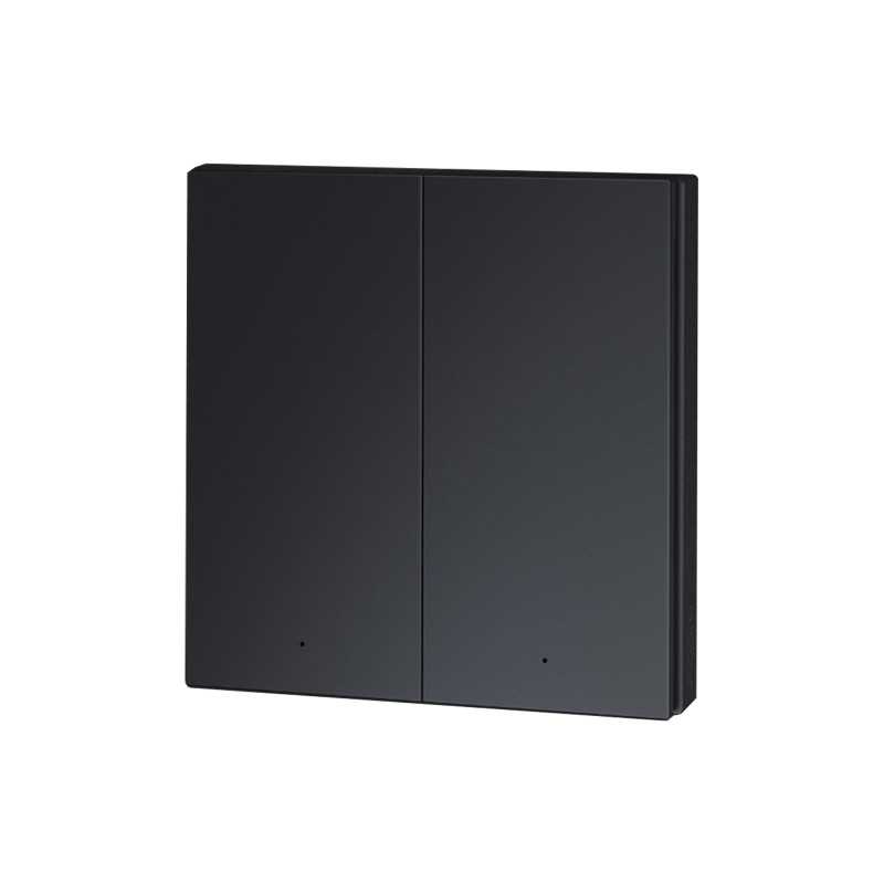 Aqara Wireless Remote Switch H1 Gris | Interruptor de pared inalámbrico | 2 Botones, WRS-R02-G - Imagen 2