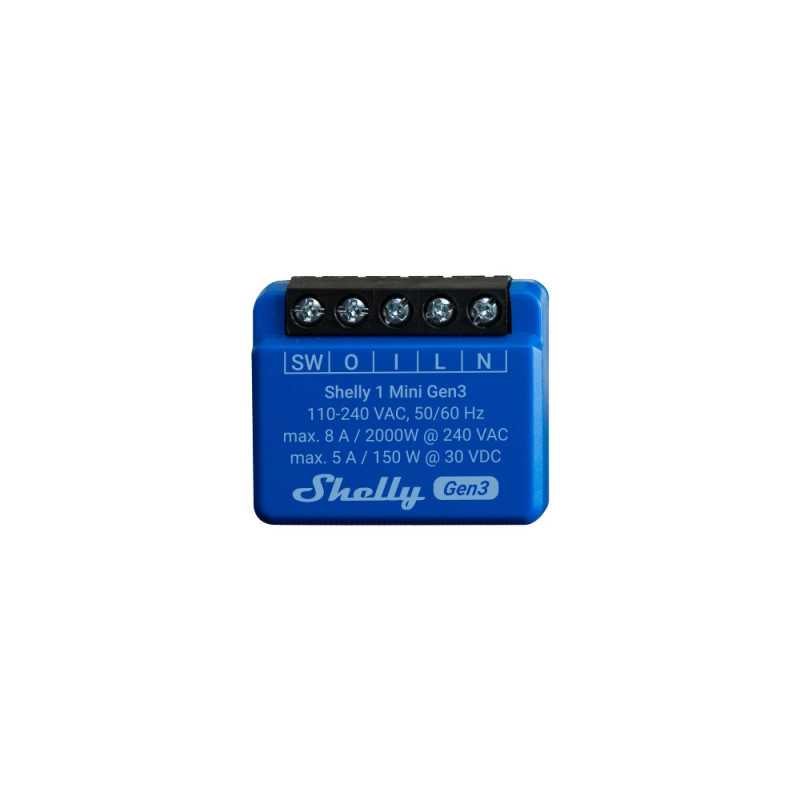 SHELLY 1 MINI GEN3 WI-FI RELAY SWITCH 2PACK - Изображение 2