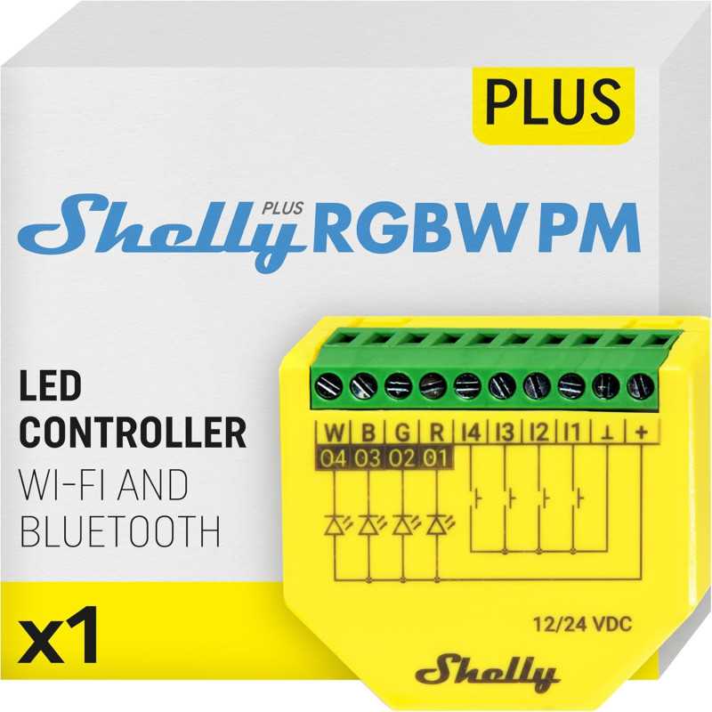 SHELLY PLUS RGBW PM CONTROLLER - Imagem 2