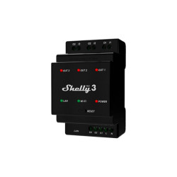 SHELLY PRO 3 3-CHANNEL RELAY WITH POTENTIAL-FREE OUTPUTS