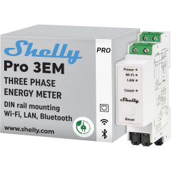 SHELLY PRO 3EM + 3x 120A CURRENT TRANSFORMER