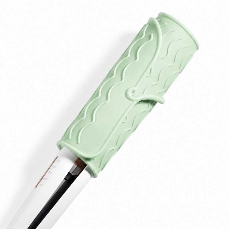 EXTRALINK HOME MATA SILIKONOWA PODKŁADKA POD LOKÓWKĘ PROSTOWNICĘ DO ŁAZIENKI 22X16 CM ZIELONA - Imagem 3