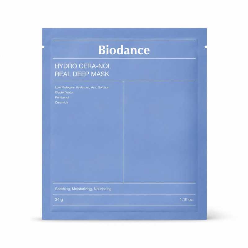 BIODANCE HYDRO CERA-NOL REAL DEEP MASK KOJĄCO-NAWILŻAJĄCA MASKA DO TWARZY 4 X 34 G - Изображение 3