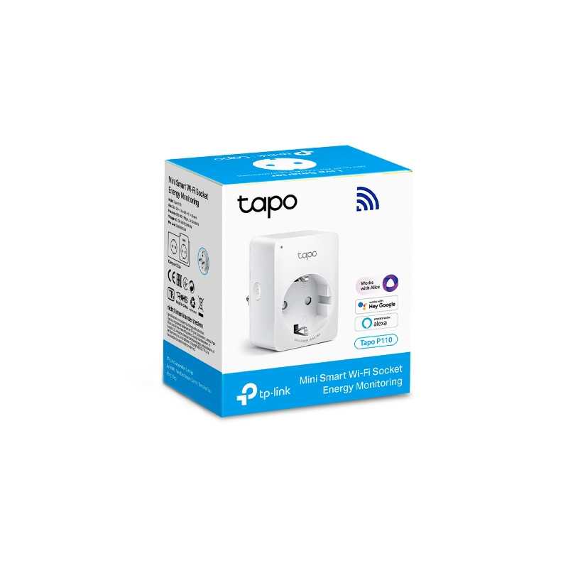 TP-Link Tapo P110 | Enchufe inteligente WiFi | 2,4 GHz, Bluetooth 4.2 - Imagen 2
