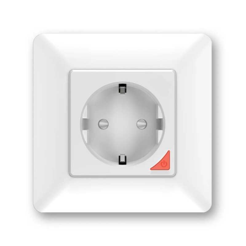 Extralink Smart Life Wall Socket Set Pro | Conjunto: enchufe inteligente + marco | Color Blanco, 230V, WiFi, Tuya