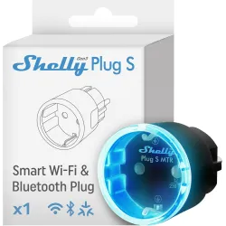 SHELLY PLUG S GEN3 BLACK MATTER-COMPATIBLE SMART PLUG WITH POWER MONITORING - Imagem 2
