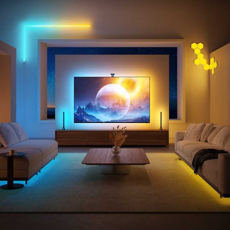 Govee H605C Envisual TV Backlight T2 | LED-Streifen | Hintergrundbeleuchtung für 55-65-Zoll-Fernseher, RGBIC, Wi-Fi + Bluetooth - Bild 3