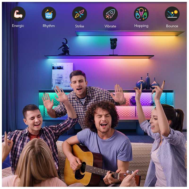 Govee H618C Basic LED Strip Light 10m | Faixa de LED | Wi-Fi, Bluetooth, RGBIC - Imagem 3