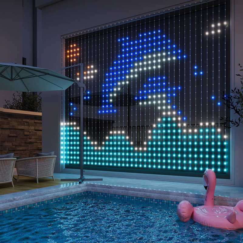 Govee H70B1 Curtain Light | Cortina de luz LED | Wi-Fi, Bluetooth, RGBIC, IP65 - Imagem 4