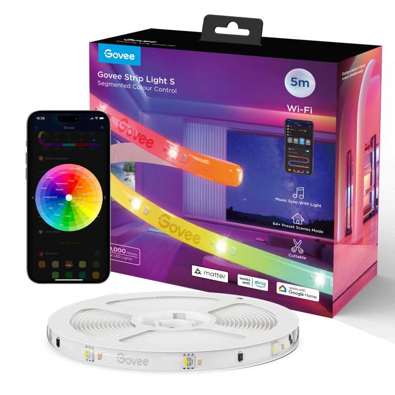 Govee H612A 5m | Faixa de LED | Wi-Fi, Bluetooth, RGBIC