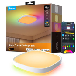 Govee H80A4 12inch RGBWW + RGBIC Square Smart Ceiling...