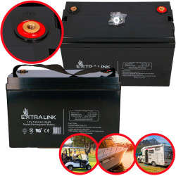 Extralink AGM 12V 100Ah | Bateria livre de manuten&ccedil;ao