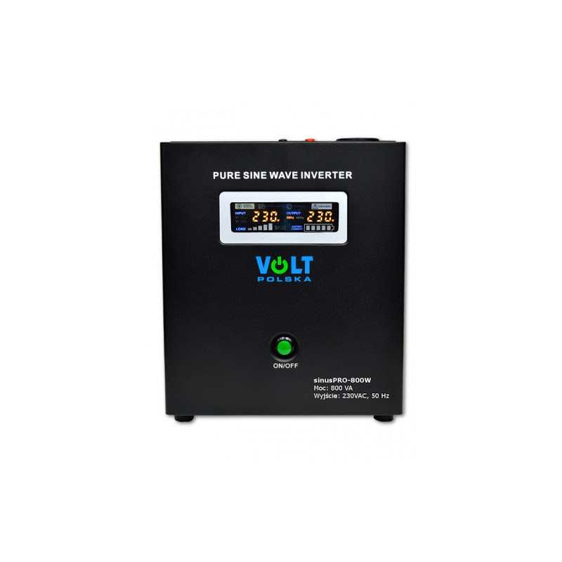 VOLT SINUS PRO UPS 800E 12V 10A Preto | Fonte de alimentaçao ininterrupta | 800W
