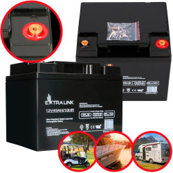 Аккумулятор Extralink AGM 12V 45Ah, необслуживаемый