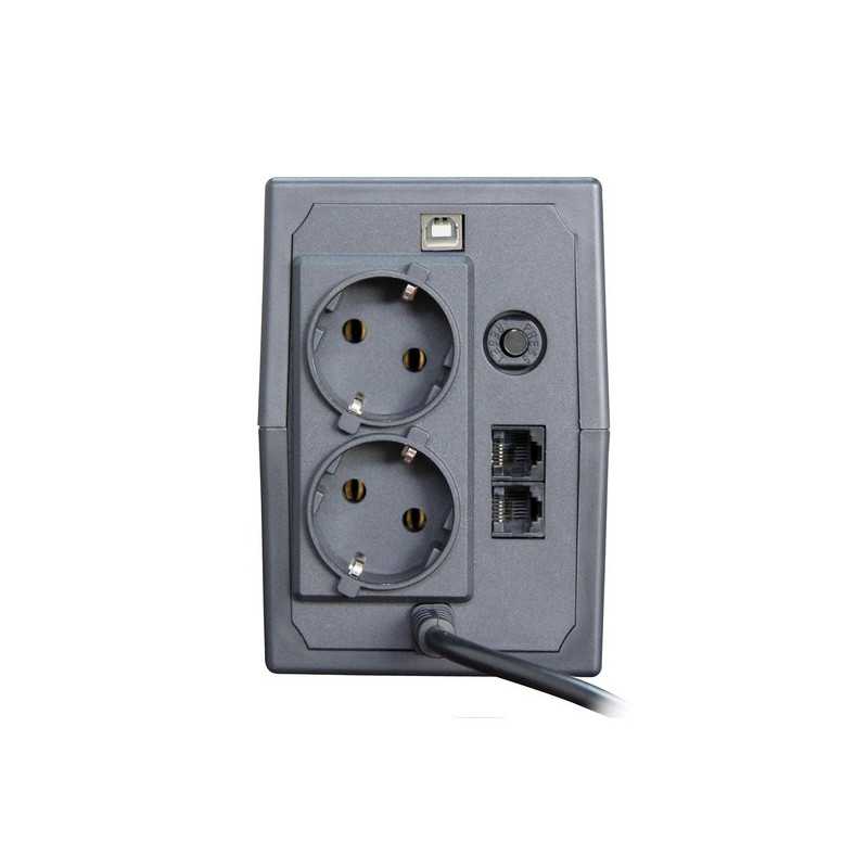 Orvaldi i600LCD USB | Zasilacz awaryjny | UPS, 600VA/360W, 7Ah - Zdjęcie 2