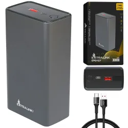 Extralink EPB-127 30000mAh Srebrny | Powerbank | Power...