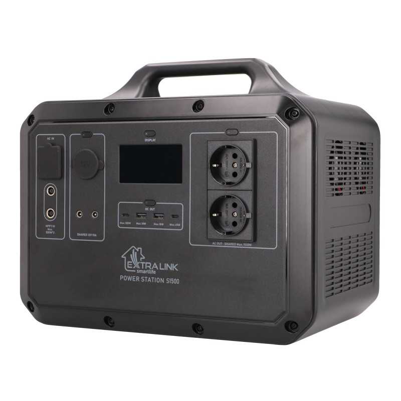 Extralink Power Ranger EPS-S1500F Jackery, Bluetti, Ecoflow replacement | Power station | 1568 Wh, 1500W, LiFePO4, Tuya - Image 3