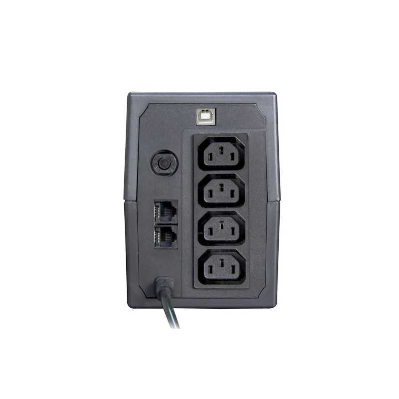 Orvaldi i650LCD USB | UPS | 600VA/360W, 7Ah, 4x IEC - Imagen 2