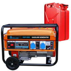 Extralink EGP-3000 | Generador de energ&iacute;a | gasolina, 3kW 1F